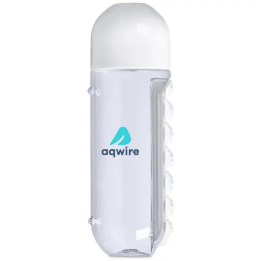 Altitude Vita-Stream Pill Box Plastic Water Bottle Branded Front